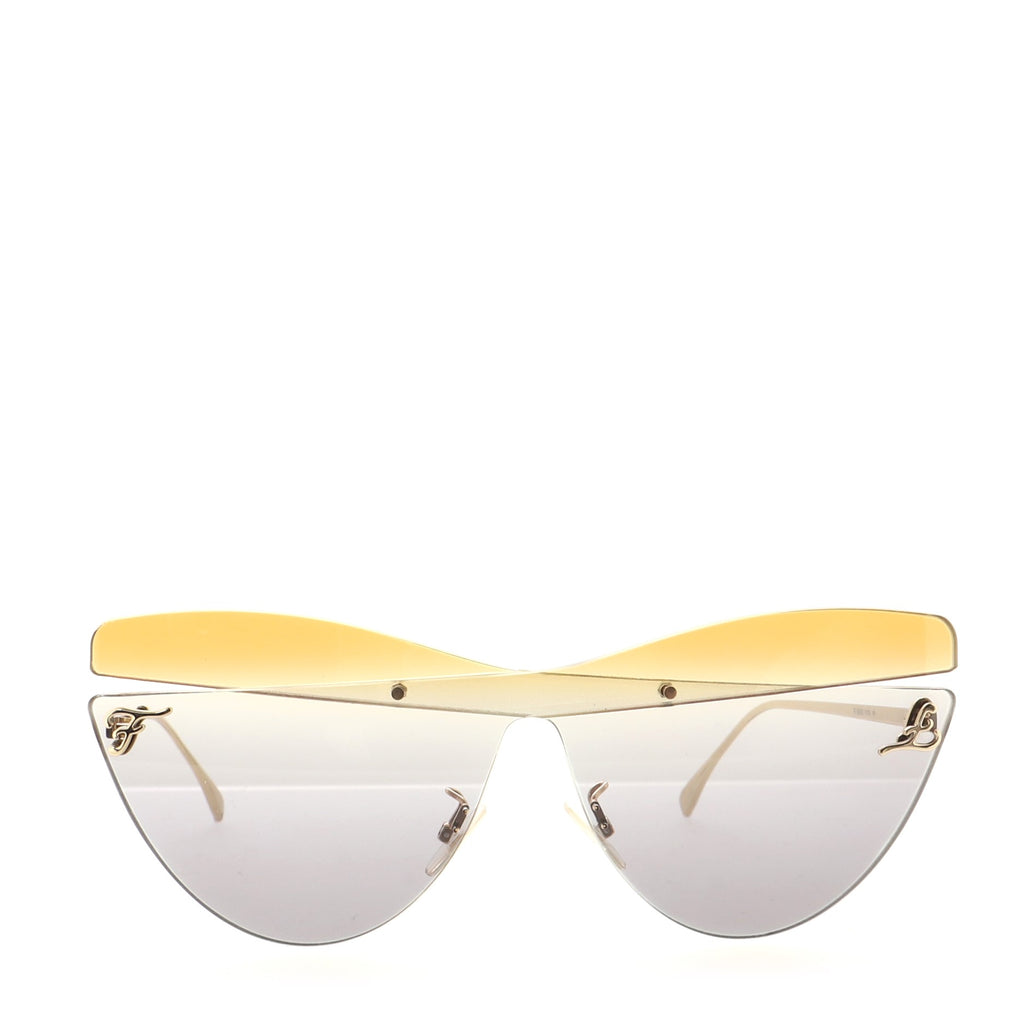 Fendi Karligraphy Cat-Eye Sunglasses Metal 142963