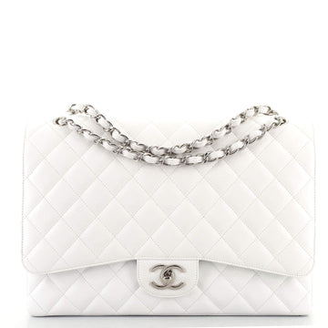 Chanel Classic Double Flap Bag Quilted Caviar Maxi