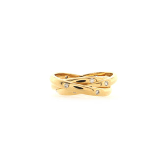 Cartier Constellation Trinity Ring 18K Yellow Gold with Diamonds