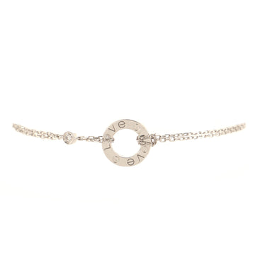 Cartier 2 Diamonds Love Bracelet 18K White Gold with Diamonds