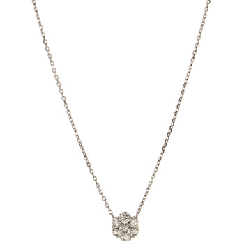 Van Cleef & Arpels Fleurette Pendant Necklace 18K White Gold and Diamond Large