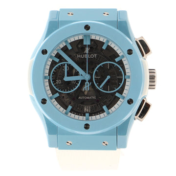 Hublot Classic Fusion Aerofusion Chronograph Skeleton Automatic Watch Ceramic and Rubber 45