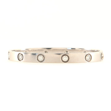 Cartier Love 10 Diamond Bracelet 18K White Gold with Diamonds