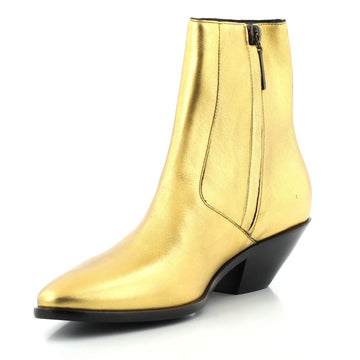 Saint Laurent Women's West Zip Ankle Boots Leather