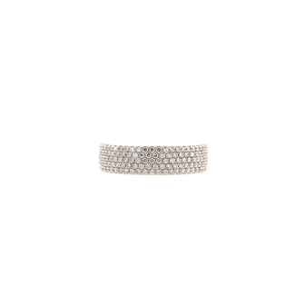 Tiffany & Co. Metro 5 Rows Ring 18K White Gold and Diamonds