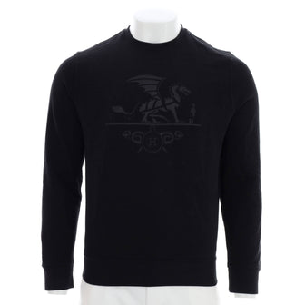 Hermes Men's Ex-Libris Dragon Sweatshirt Cotton with Lambskin
