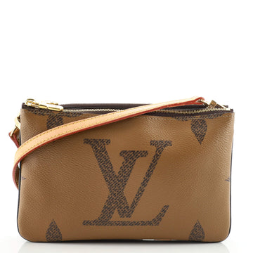 Louis Vuitton Double Zip Pochette Reverse Monogram Giant