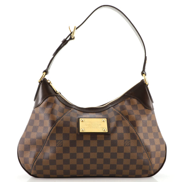 Thames leather handbag Louis Vuitton Brown in Leather - 31435433