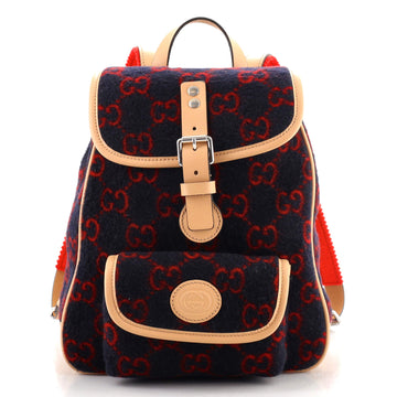 Gucci Children's Pocket Flap Backpack GG Wool