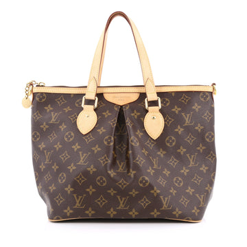 Louis Vuitton Palermo Handbag Monogram Canvas PM Brown