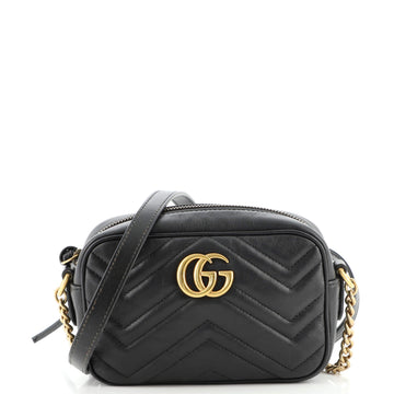 Gucci GG Marmont Shoulder Bag Matelasse Leather Mini