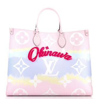 Louis Vuitton OnTheGo Tote Limited Edition Cities Escale Monogram Giant GM