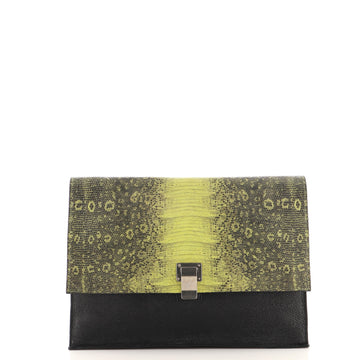 Proenza Schouler Lunch Bag Lizard Embossed Leather