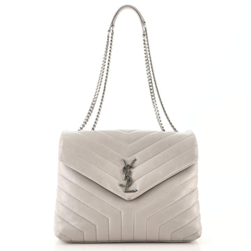Saint Laurent LouLou Shoulder Bag Matelasse Chevron Leather Medium