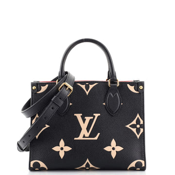 Louis Vuitton OnTheGo Tote Bicolor Monogram Empreinte Giant PM