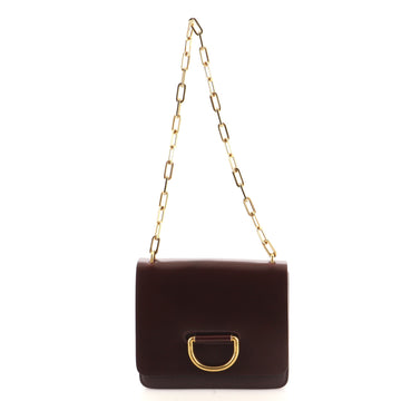 Burberry D-Ring Shoulder Bag Leather Small