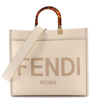 Fendi Sunshine Shopper Tote Leather Medium