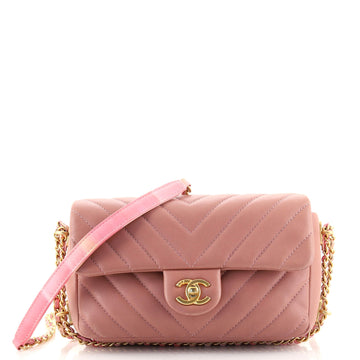 Chanel Chain Around CC Flap Bag Chevron Lambskin Mini