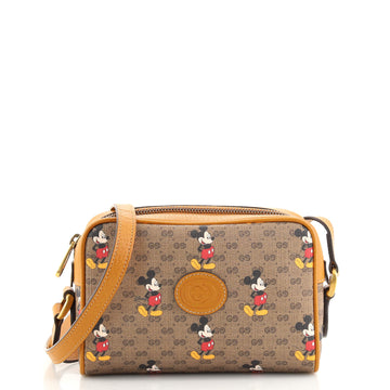 Gucci Disney Mickey Mouse Shoulder Bag Printed Mini GG Coated Canvas Mini
