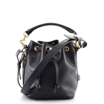 Saint Laurent Emmanuelle Bucket Bag Leather Small