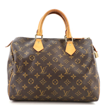 Louis Vuitton Speedy Handbag Monogram Canvas 30