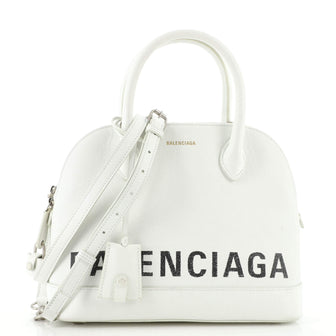 Balenciaga Logo Ville Bag Leather Small