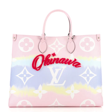 Louis Vuitton OnTheGo Tote Limited Edition Cities Escale Monogram Giant GM