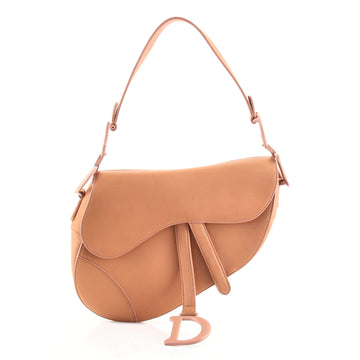Christian Dior Saddle Handbag Leather Medium