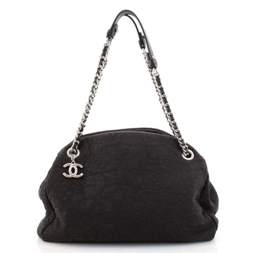 Chanel Just Mademoiselle Bag Camellia Denim Medium