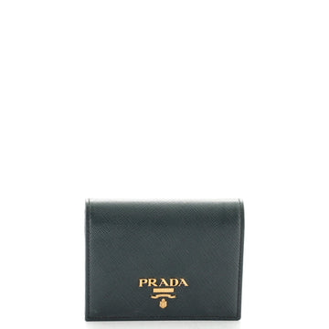 Prada Snap Wallet Saffiano Leather Compact