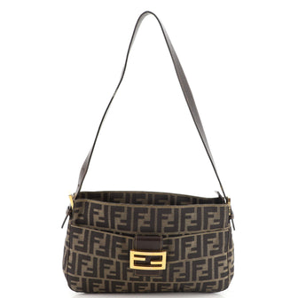 Fendi Vintage Shoulder Bag Zucca Canvas Medium