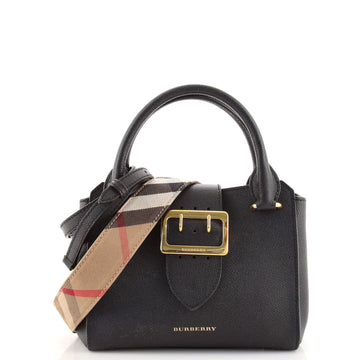 Burberry Buckle Tote Leather Small