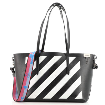 Off-White Binder Striped Tote Bag