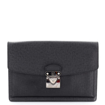 Louis Vuitton Belaia Clutch Taiga Leather