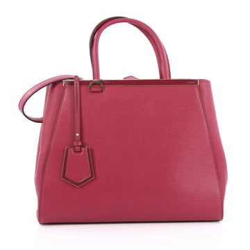 Fendi 2Jours Handbag Leather Medium Pink