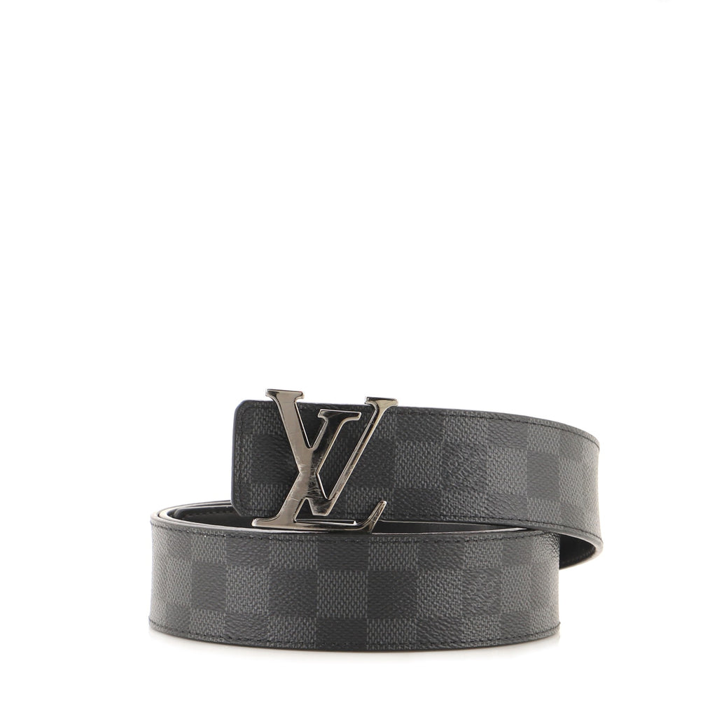 Louis Vuitton LV Initiales Belt Damier Graphite Wide Black 1435261