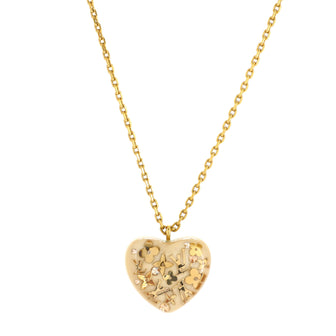 Louis Vuitton Inclusion Heart Pendant Necklace Metal and Resin