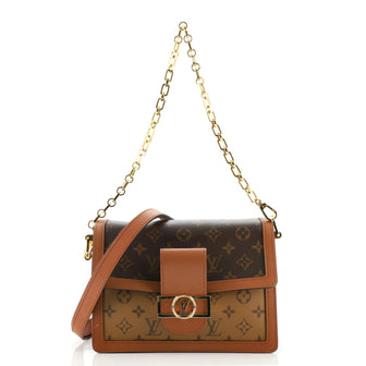Louis Vuitton Dauphine Shoulder Bag Reverse Monogram Canvas MM