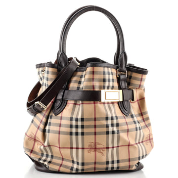 Burberry Golderton Tote Haymarket Coated Canvas Medium