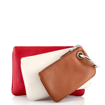 Fendi Triplette Pouch Set Calfskin