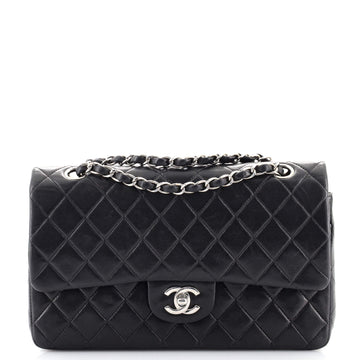 Chanel Vintage Classic Double Flap Bag Quilted Lambskin Medium