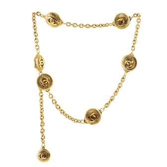 Chanel Vintage Medallion Charms Chain Belt Metal