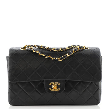 Chanel Vintage Classic Double Flap Bag Quilted Lambskin Medium