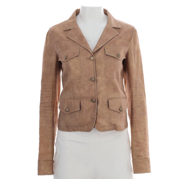 Chanel Women's Vintage Double Pocket Jacket Woven Linen