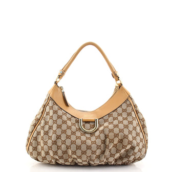 Gucci D Ring Hobo GG Canvas Large