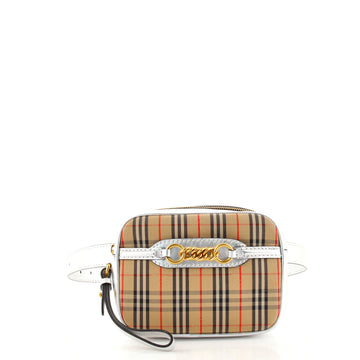 Burberry Link Bum Bag 1983 Knight Check Canvas