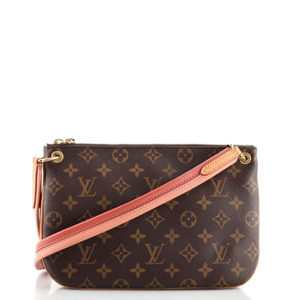 Louis Vuitton Lorette Monogram Canvas Shoulder Bag Brown