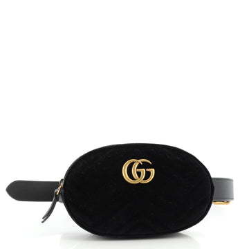 Gucci GG Marmont Belt Bag Matelasse Velvet