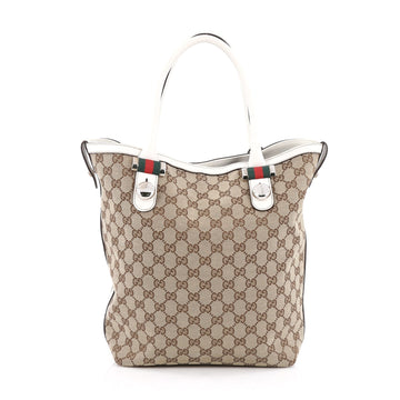 Gucci Match Ball Tote GG Canvas Medium brown