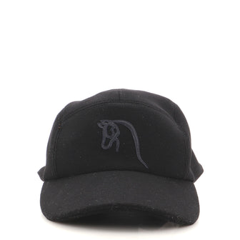 Hermes Nevada Cheval Au Trait Baseball Cap Wool